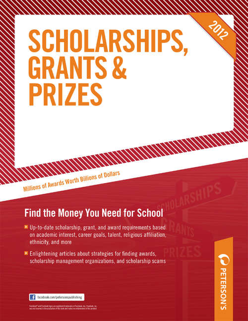 Book cover of Scholarships, Grants & Prizes 2013