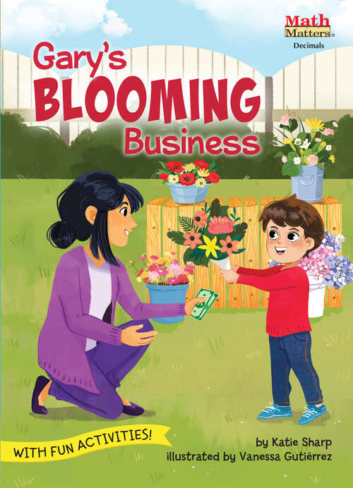 Book cover of Gary's Blooming Business: Decimals (Math Matters)