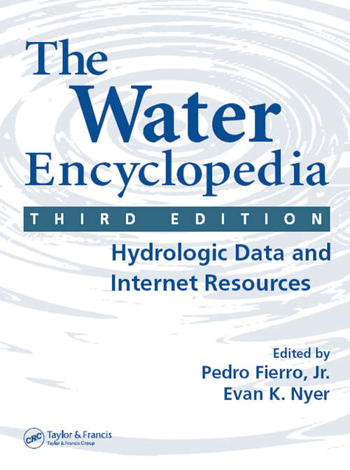 Book cover of The Water Encyclopedia: Hydrologic Data and Internet Resources (3)