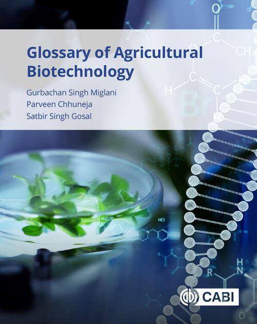 Book cover of Glossary of Agricultural Biotechnology