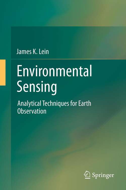 Book cover of Environmental Sensing