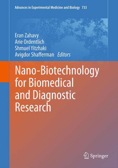 Book cover of Nano-Biotechnology for Biomedical and Diagnostic Research