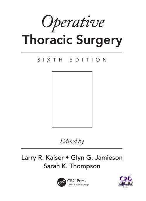 Book cover of Operative Thoracic Surgery (6)