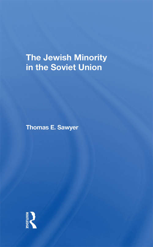 Book cover of The Jewish Minority In The Soviet Union