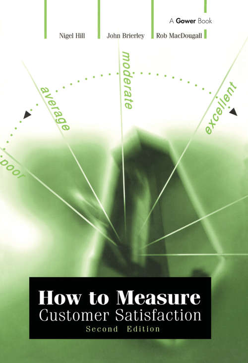 Book cover of How to Measure Customer Satisfaction (2)