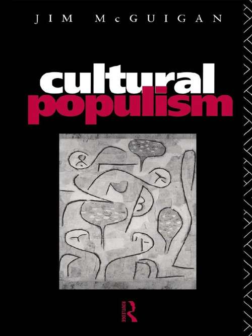 Book cover of Cultural Populism