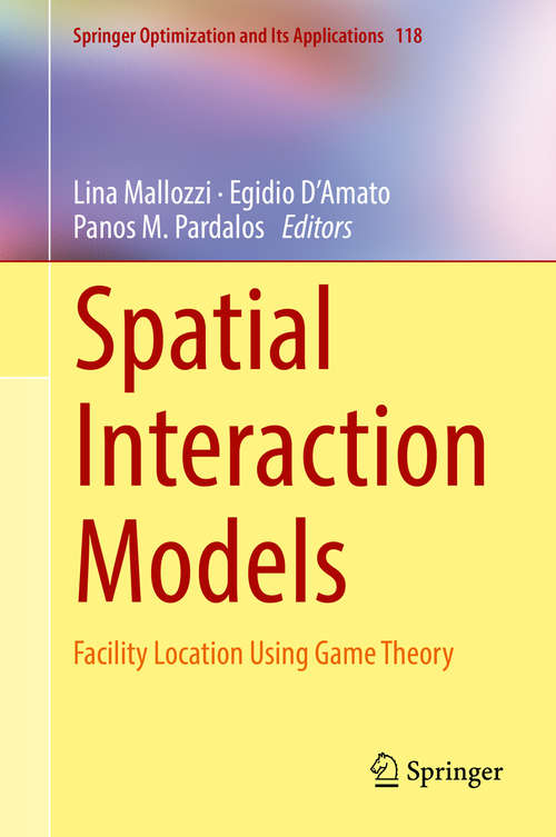 Book cover of Spatial Interaction Models