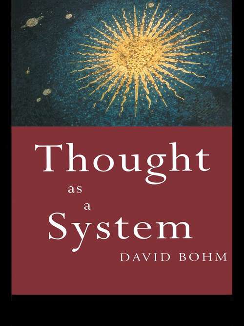 Book cover of Thought as a System (Key Ideas)