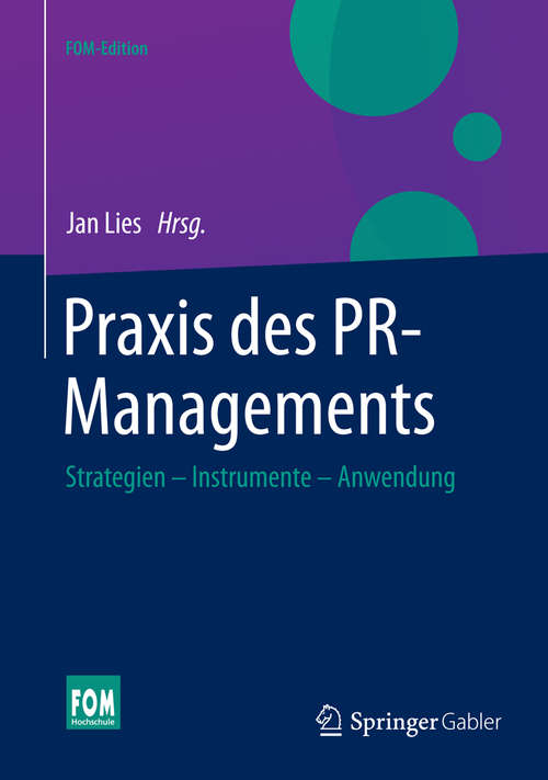 Book cover of Praxis des PR-Managements