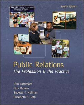 Book cover of Public Relations: The Profession and the Practice, 4th Edition