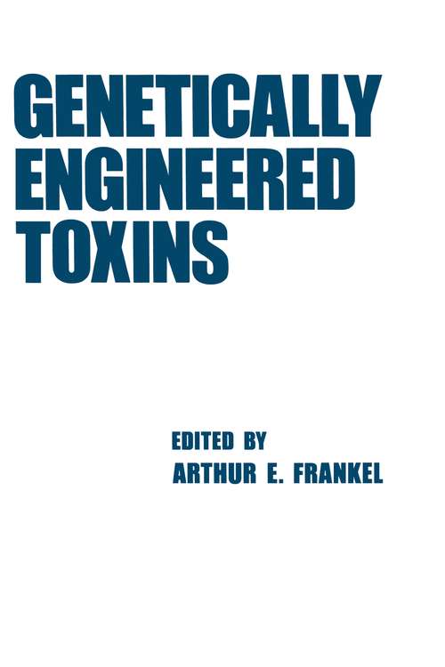 Book cover of Genetically Engineered Toxins