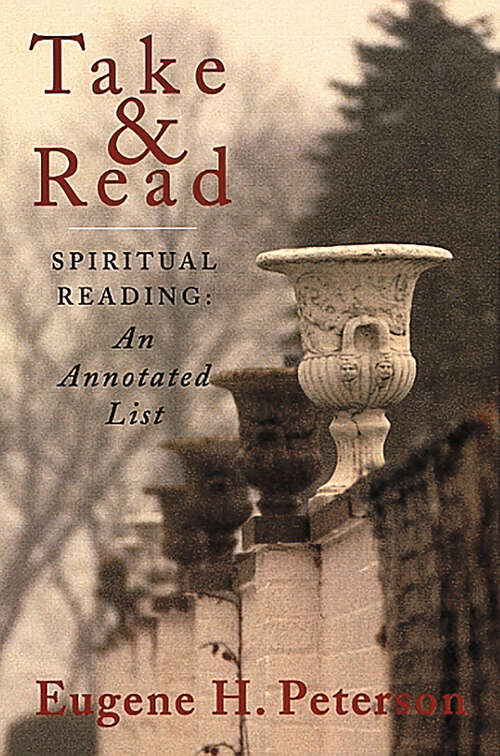 Book cover of Take and Read: Spiritual Reading -- An Annotated List