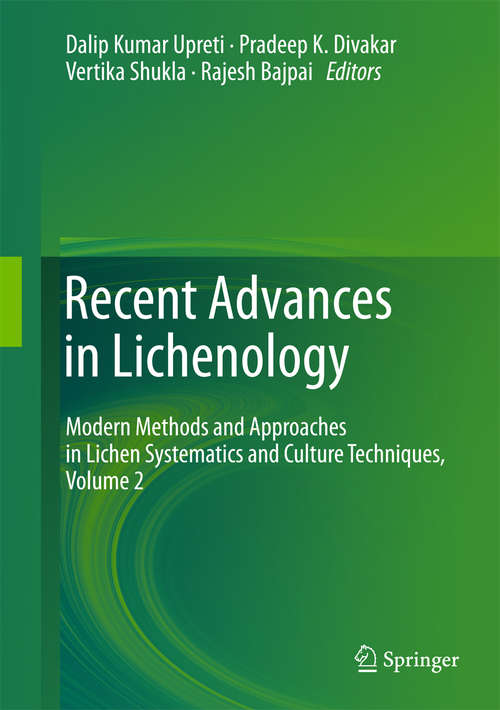 Book cover of Recent Advances in Lichenology