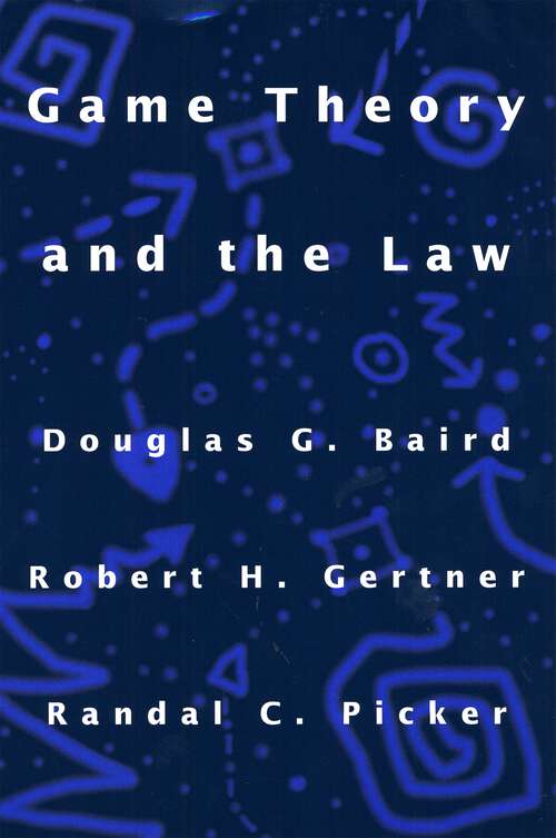 Book cover of Game Theory and the Law