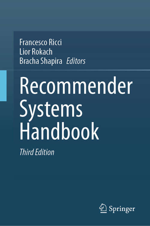 Book cover of Recommender Systems Handbook (3rd ed. 2022)