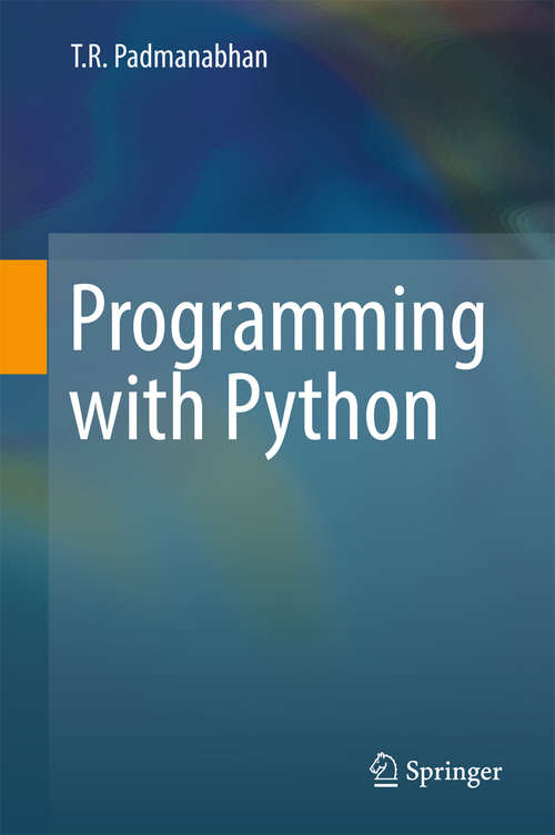 Book cover of Programming with Python