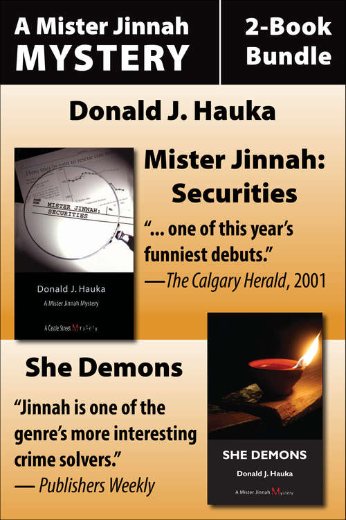 Book cover of Mister Jinnah Mysteries 2-Book Bundle: Securities / She-Demon
