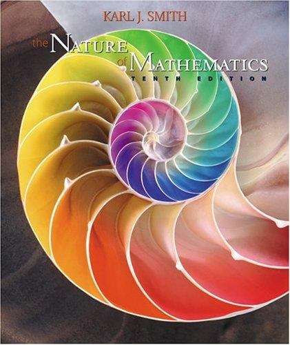 Book cover of The Nature of Mathematics (Tenth Edition)
