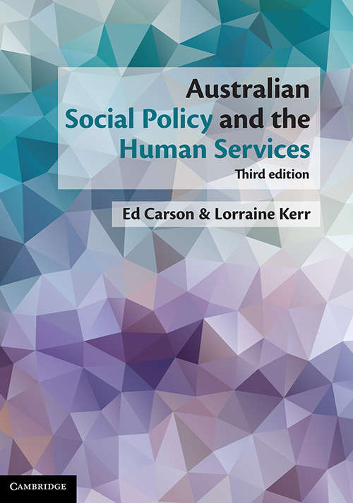 Book cover of Australian Social Policy and the Human Services (2)