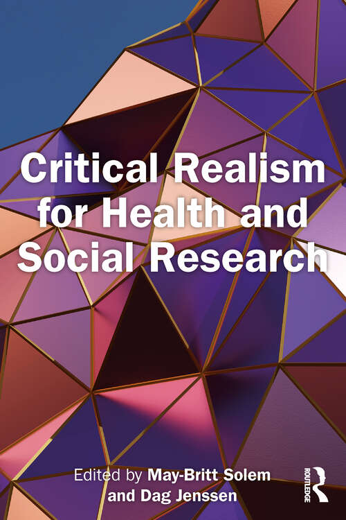 Book cover of Critical Realism for Health and Social Research