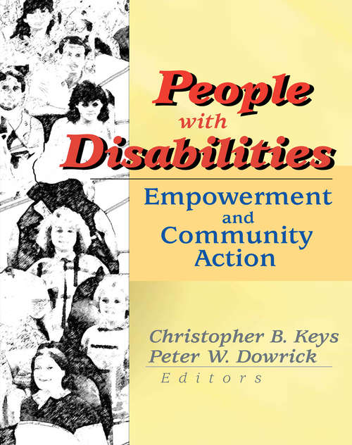 Book cover of People with Disabilities: Empowerment and Community Action