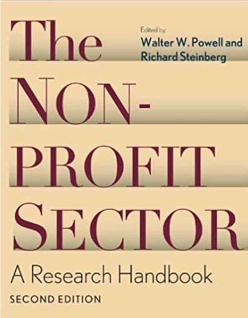 Book cover of The Nonprofit Sector (Second Edition)
