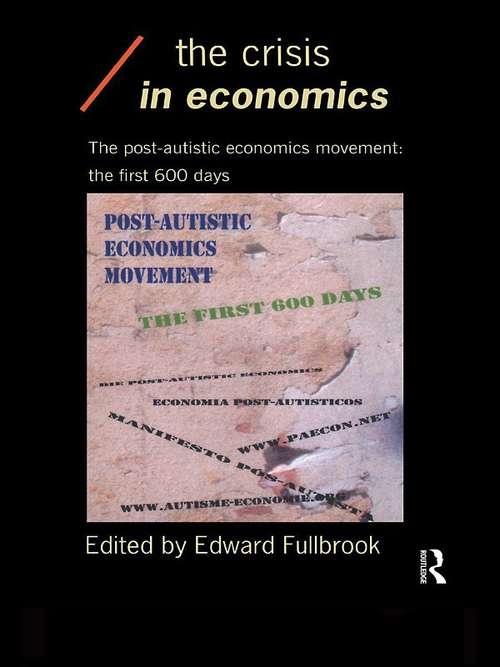 Book cover of The Crisis in Economics