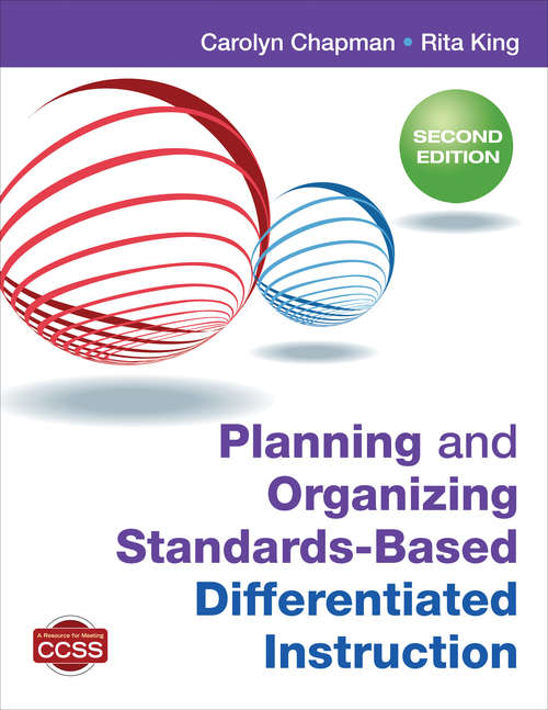Book cover of Planning and Organizing Standards-Based Differentiated Instruction (Second Edition)