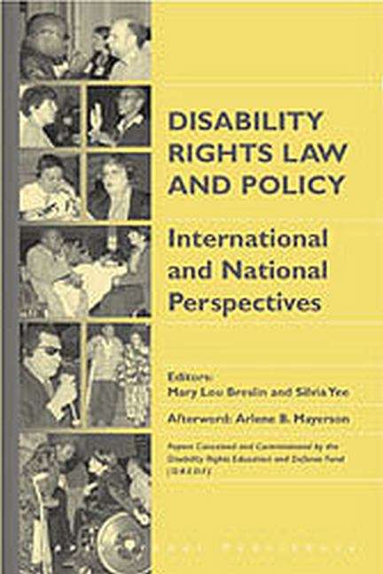 Book cover of Disability Rights Law and Policy: International and National Perspectives