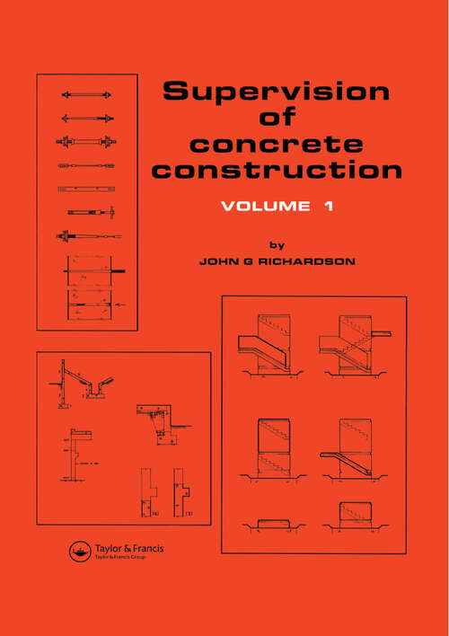 Book cover of Supervision of Concrete Construction 1
