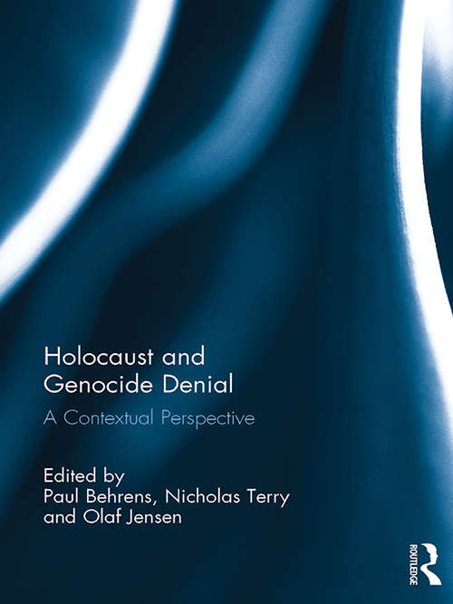 Book cover of Holocaust and Genocide Denial: A Contextual Perspective