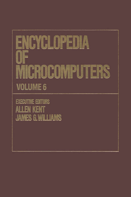 Book cover of Encyclopedia of Microcomputers: Volume 6 - Electronic Dictionaries in Machine Translation to Evaluation of Software: Microsoft Word Version 4.0 (Microcomputers Encyclopedia Ser.)