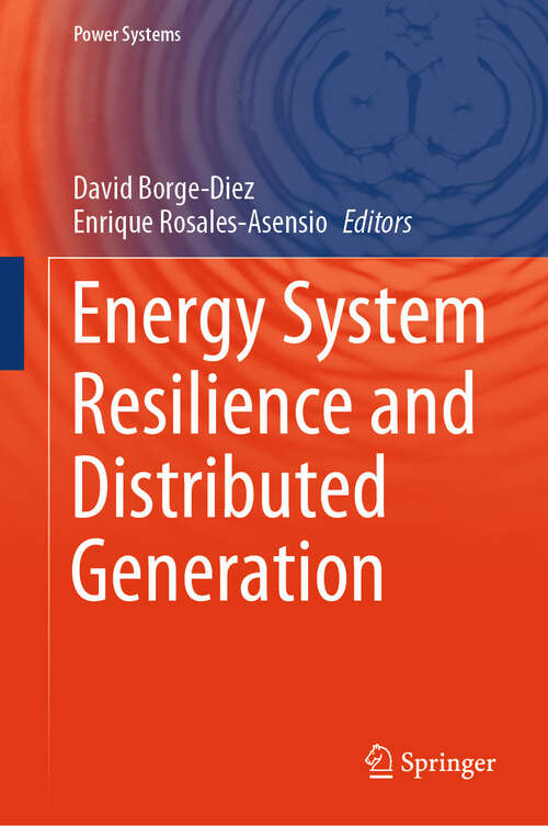 Book cover of Energy System Resilience and Distributed Generation (Power Systems)