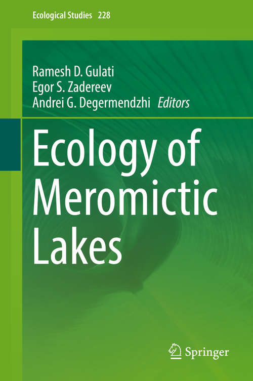 Book cover of Ecology of Meromictic Lakes