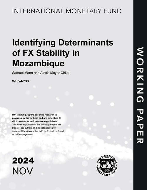 Book cover of Identifying Determinants of FX Stability in Mozambique