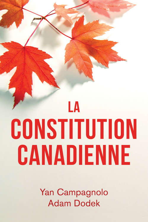 Book cover of La Constitution canadienne