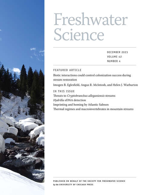 Book cover of Freshwater Science, volume 42 number 4 (December 2023)