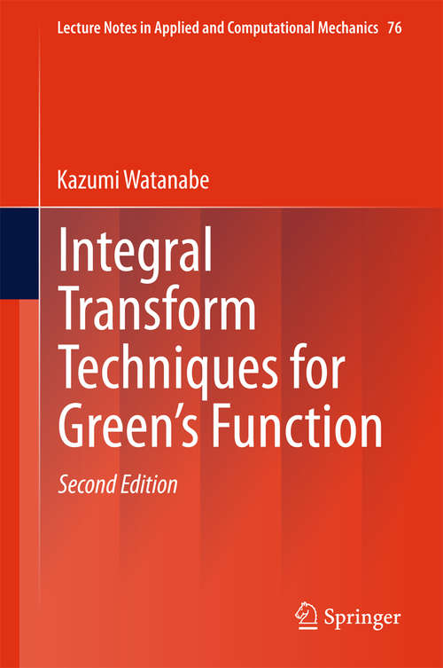 Book cover of Integral Transform Techniques for Green's Function