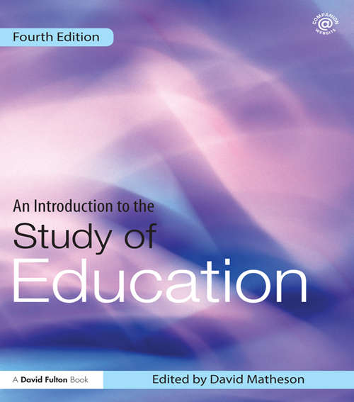 Book cover of An Introduction to the Study of Education (4)