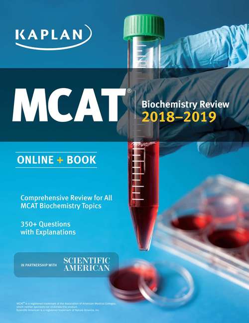 Book cover of MCAT Biochemistry Review 2018-2019: Online + Book