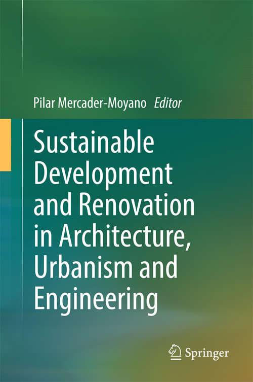 Book cover of Sustainable Development and Renovation in Architecture, Urbanism and Engineering