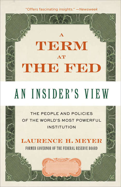 Book cover of A Term at the Fed: An Insider's View
