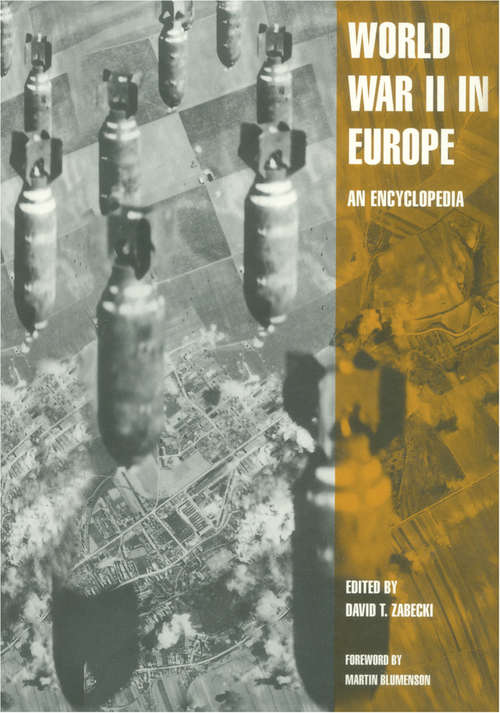 Book cover of World War II in Europe: An Encyclopedia (Military History of the United States)