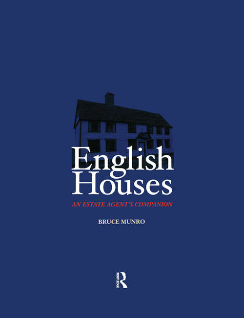 Book cover of English Houses: An Estate Agent's Companion