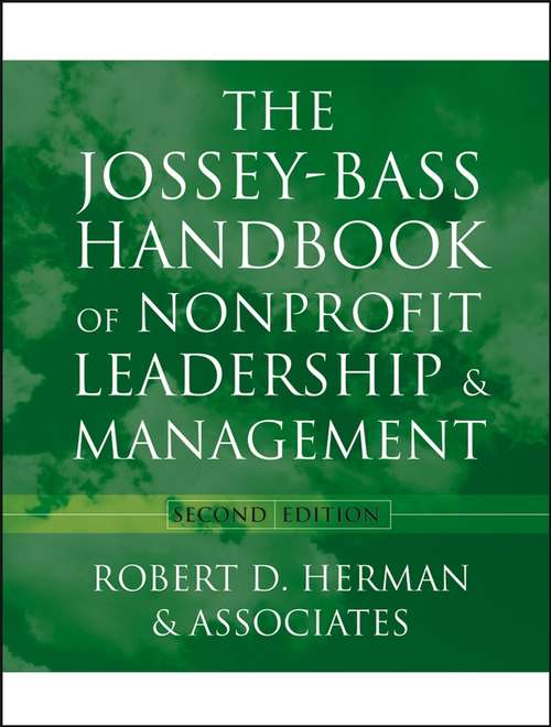 Book cover of The Jossey-Bass Handbook of Nonprofit Leadership and Management