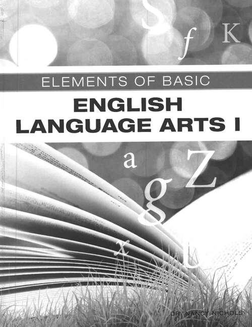 Book cover of Elements of Basic: English Language Arts I