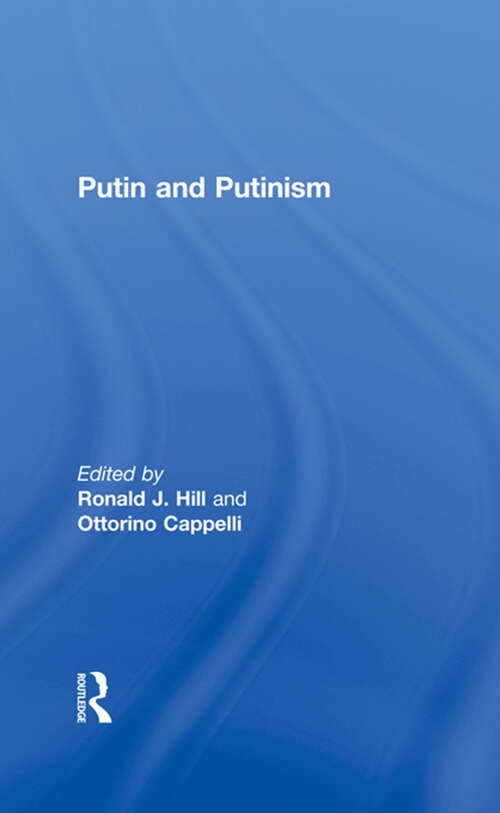 Book cover of Putin and Putinism