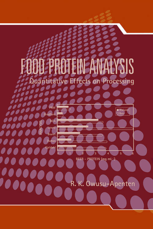 Book cover of Food Protein Analysis: Quantitative Effects On Processing