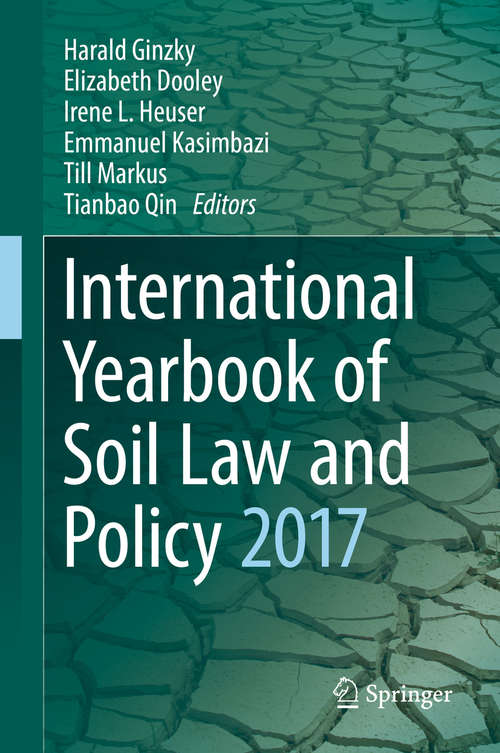 Book cover of International Yearbook of Soil Law and Policy 2017 (International Yearbook of Soil Law and Policy #2017)