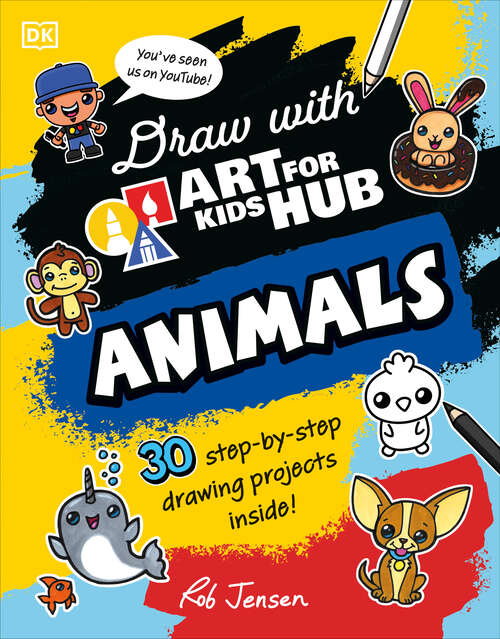 Book cover of Draw with Art for Kids Hub Animals